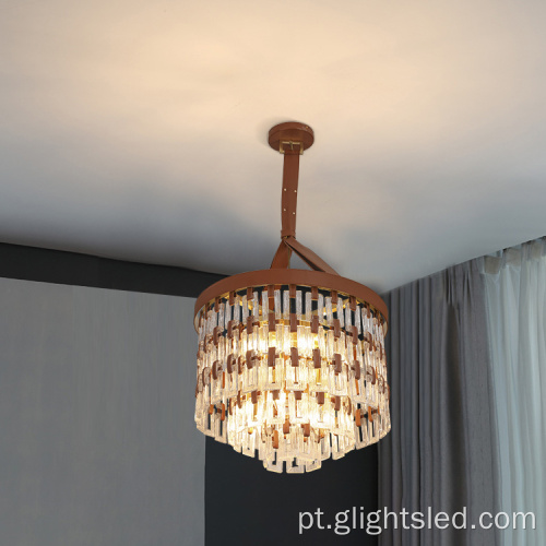 Candelabro de LED pendente para sala de estar interna